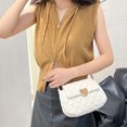 thumbnail image 4 of Bolso Bandolera Con Bordado Informal en Forma Corazón para Mujer (blanco) Blanco YF019, 4 of 6