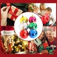 thumbnail image 4 of KCEHTA Christmas Ball Ornaments 6pcs 3.14" Shatterproof Christmas Tree Ball Ornaments Plastic Shiny Christmas Balls Christmas Tree Hanging Decorations Indoor Home Party Decor, 4 of 7
