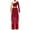 Burgundy, variant on TSSOE Praise Dance Outfit for Women Asymmetric Hem Dress Overlay+Pants Worship Dancewear White L