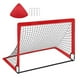 thumbnail image 5 of Red de portería de fútbol para niños Red de portería de fútbol Puerta de fútbol para patio de juegos Rojo, 5 of 9