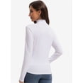 thumbnail image 3 of Women's Turtleneck Long Sleeve Shirts Slim Fitted Lightweight Base Layer Casual Tops, 3 of 6