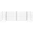 thumbnail image 3 of vidaXL Gabion Planter Silver Steel wire 102.4 in x 15.7 in x 31.5 in, 3 of 6