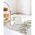 thumbnail image 4 of Easter Bunnies Kitchen Dish Towels for Drying Dishes Set of 4, Spring Eucalyptus Easter Eggs Gray Plaid Waffle Weave Microfiber Hand Tea Bathroom Towels Quick Dry & Absorbent Towel 12x12, 4 of 7