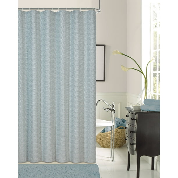 Dainty Home Kingston Textured Fabric Shower Curtain