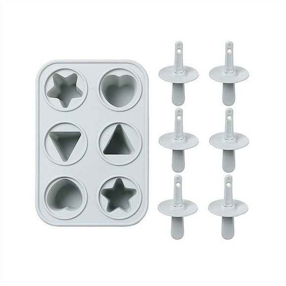 Set 6 Cube Ice in One Tray with Sticks for Easy Release Homemade