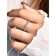 thumbnail image 5 of Laboratory-created Moissanite Decor Silver Wedding Band, 5 of 5