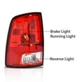 thumbnail image 3 of Red Tail Lights Lamps Replacement Left Right Side Fit for 2009-2018 Dodge Ram 1500 2500 3500, 3 of 9