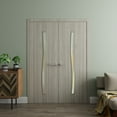 thumbnail image 2 of Interior Solid French Double Doors 48 x 96 in - LUNO 2003 Oak - Wood Interior Solid Panel Frame - Closet Bedroom Modern Doors, 2 of 5