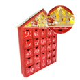 thumbnail image 4 of Calendario de Adviento navideño de madera con 24 cajones de almacenamiento, cuenta atrás de Casa de pueblo para Navidad, calendario de Cuenta regresiva recargable DIY, 4 of 4