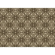 Ahgly Company Indoor Rectangle Patterned Brown Sugar Brown Area Rugs, 3' x 5'