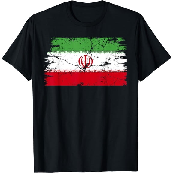 Vintage Iran Iranian Flag Pride Support Iranian T-Shirt mens t shirt,black,women,funny,misfits,men,journey,t-shirt