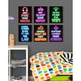 thumbnail image 3 of Drsoum Gamer Room Art for Boys Wall Art Neon Gaming Room Decor Game Poster Wall Decor Teenage Boy Room 8x10in6pcs Black Framed, 3 of 6