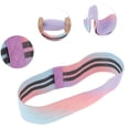 thumbnail image 3 of Unique Bargains 1 Pc Women Yoga Booty Bands for Gym Stretching Exercise 14.96"x3.15" Gradient Pink Blue Polyster Cotton Latex, 3 of 4