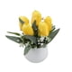 thumbnail image 2 of Tulipanes Artificiales En Miniatura En Maceta – Flores Artificiales En Maceta para Decoración de Escritorio, Bonsái de Planta Verde Artificial para Estante o Mesa., 2 of 6