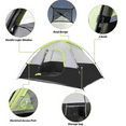 thumbnail image 3 of Camping Tent 2 Person, Waterproof Windproof Tent with Rainfly Easy Set up-Portable Dome Tents for Camping…, 3 of 6