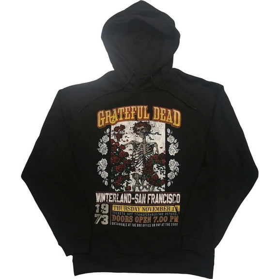 Grateful Dead Unisex Pullover Hoodie Sweatshirt San Francisco (Eco-Friendly) (Small)