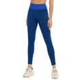 thumbnail image 2 of FANNYC Women Yoga Pants High Waist Sports Leggings Running Biker Workout Trousers Activewear Long Abdominal Control Athletic Pants,Off-White /Dark Grey/Pink/Blue/Green, 2 of 6