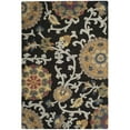 thumbnail image 5 of SAFAVIEH Blossom Danny Floral Wool Runner Rug, Charcoal/Multi, 2'3" x 14', 5 of 9