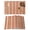 Orange, variant on Brown Grey Striped Placemats Set of 2 Farmhouse Stripes Modern Abstract Art Place Mats Indoor Wipeable Table Mats Washable Cloth Dining Table Placemats for Kitchen Holiday Party Home Decor 13x19 Inch