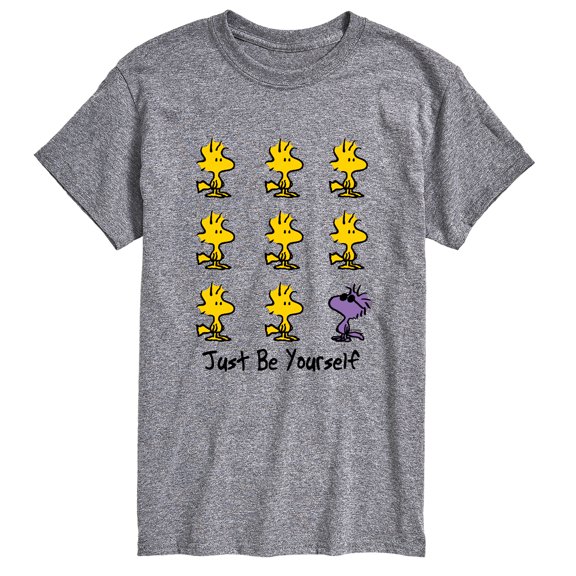 Peanuts - Just Be Yourself Woodstock & Raymond - Men's Short Sleeve Graphic T-Shirt