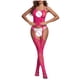 thumbnail image 4 of Lencería de mujer, body con entrepierna abierta, medias de liga, conjunto de seda, body de nailon para mujer, 4 of 4