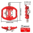 thumbnail image 6 of BUCKLOS Mountain Bike Pedals Clip in and Flat Platform Dual Sided, Lightweight Nylon Clipless Pedals Compatible with SPD Bicycle Cleats Cycling Shoes- Fit Gravel MTB Indoor Road Bike（PD-M650）, 6 of 7