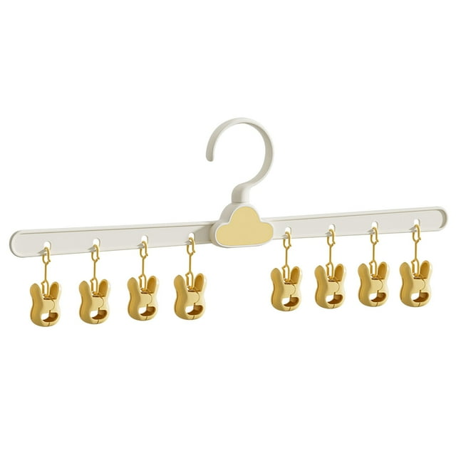 Baby Sock Clips for Drying | Children’S Sock Hanger with Multiple Clips | Laundry Clips To Hold Baby Socks | Non-Slip Clothespin Organizer for Home | Indoor Drying Rack for Small Clothes