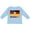 AE-Light Blue, variant on German Soccer Boys or Girls Long Sleeve Toddler T-Shirt