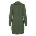 thumbnail image 3 of ZTTD Ladies Long Sleeve Solid Dress Pocket Button Loose Casual Shirt Dress, 3 of 3