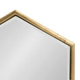 thumbnail image 3 of Kate and Laurel Royce Miroir Mural d'Accent Hexagonal Trio Moderne Charmant, Or 30x14, 3 of 7