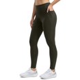 thumbnail image 1 of Leggins Seamaid con forro polar para mujer, resistentes al agua, talla S, color verde militar, 1 of 7