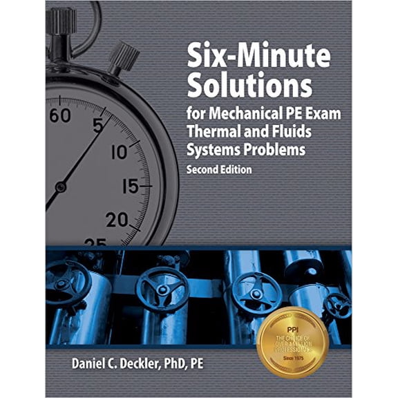Pre-Owned Six-Minute Solutions for Mechanical PE Exam Thermal and Fluids Systems Problems, 2nd Ed (Paperback) 1591261473 9781591261476