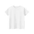thumbnail image 5 of Mlqidk Kids Size 10-12 Plain Shirt Teen Girls White Basic Shirts Short Sleeve Crew Neck T Shirts Tween Girls Cute Summer Tops 150, 5 of 6