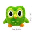 thumbnail image 3 of Adorable Green Owl Plush Toy, Soft Stuffed Animal, Cute Cartoon Bird Pillow, Perfect for, Birthday Gift, Home Decor, Machine Washable, Ultra Soft Material, 10.63 Inch Tall Plush Doll, B, 3 of 6