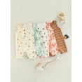 thumbnail image 3 of JYYYBF Newborn Infant Baby Boy Girl One Piece Sleeveless Romper Hawaiian Printed Snap Crotch Short Jumpsuit, 3 of 6