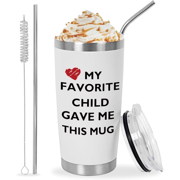 Best Mom Ever Mug, Best Dad Ever Tumbler, Father''s Day Gifts for Dad Men, Mother''s Day Gift for Mom Women from Daughter Son, Gifts for Grandpa Husband Wife Uncle- Tumbler 20 OZ