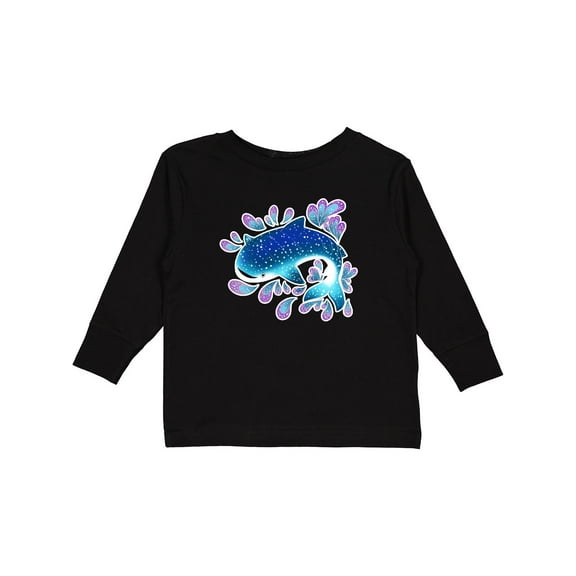 Inktastic Cute Whale Shark Boys or Girls Long Sleeve Toddler T-Shirt