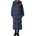 thumbnail image 4 of Abrigo PRETTYGARDEN Azul Oscuro Grande para Mujer, Chaqueta Acolchada Larga con Capucha, 4 of 6
