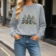 thumbnail image 6 of cocolona Christmas Sweatshirts for Women Christmas Tree Printed Crew Neck Long Sleeve Pullover Sweatshirts, 6 of 6