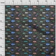 thumbnail image 3 of oneOone Polyester Spandex Black Fabric Writing Text Fabric For Sewing Printed Craft Fabric By The Yard 56 Inch Wide, 3 of 4