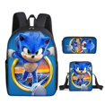 thumbnail image 1 of Sonic Schoolbag Three-piece Set For Primary School Students, Cartoon Backpack For Teenagers-week, 1 of 4