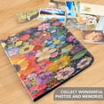 thumbnail image 5 of WOBOGO Vibrant Floral Pattern Photo Albums 20 Pages Large Capacity DIY Self-adhesive Page PU Leather Cover for Family Wedding Anniversary Baby Vacation Photos 24×11.8in, 5 of 9