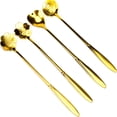 thumbnail image 1 of Juego de cucharas de flores, cucharas de té reutilizables de acero inoxidable, cuchara para revolver, cuchara de café, cuchara para mezclar, azúcar, postre, pastel, cuchara, helado, cucharas, vajilla para fiesta de té, juego de 4 - Style2 brillar Electrónica, 1 of 5