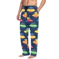 thumbnail image 2 of FORMRS Mens Pajama Pants with Pockets Cotton Sleepwear Lounge Bottoms Sizes S-2XL, Rainbow Space Cat, 2 of 7