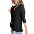 thumbnail image 2 of Doublju Womens 34 Shirring Sleeve One Button Casual Blazer Jacket With Plus Size, 2 of 5