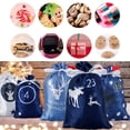 thumbnail image 2 of Conjunto de 6 estilos de 24 Uds para Navidad, calendario de Adviento, cuenta atrás, bolsa de dulces, paquete de cordón, bolsillo DIY, bolsa de regalo para Calendario de Adviento de Navidad, 2 of 4