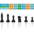 thumbnail image 2 of Magnetic Plastic Chess Pieces Set With Storage Bag - Small 1.96” King, 2 of 10