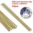 thumbnail image 1 of 10 PCS Brass solution flux core fusible welding wire electrode tool 1.6MM x25CM, 1 of 1
