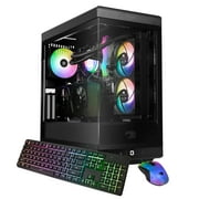 iBUYPOWER Y40 PRO Black Gaming PC Desktop Computer AMD Ryzen 7 9800X3D CPU, AMD Radeon RX 7800 XT 16GB GPU, 32GB DDR5 RGB RAM, 2TB NVMe SSD, Windows 11 Home, Keyboard, Mouse - Black