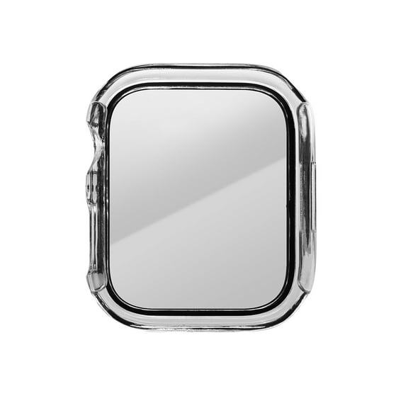 onn Clear Bumper with Screen Protector for Apple Watch 45mm